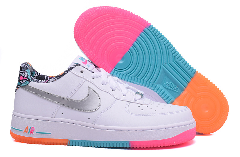 femme air force 1 basse rose et blanche,Nike Air Force 1 ...